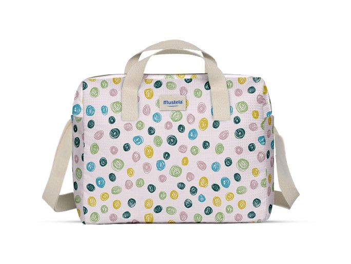 Little Moments Polka Dot Stroller Bag Kreme za pelene iz ljekarne