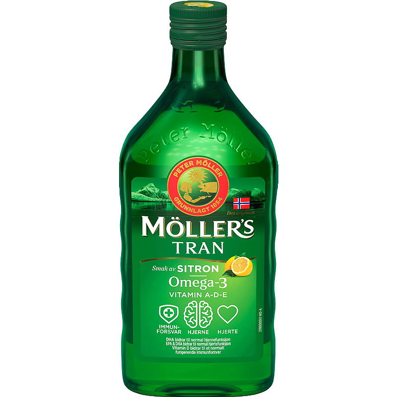 Aceite de hígado de bacalao Möller's 500 ml Limón