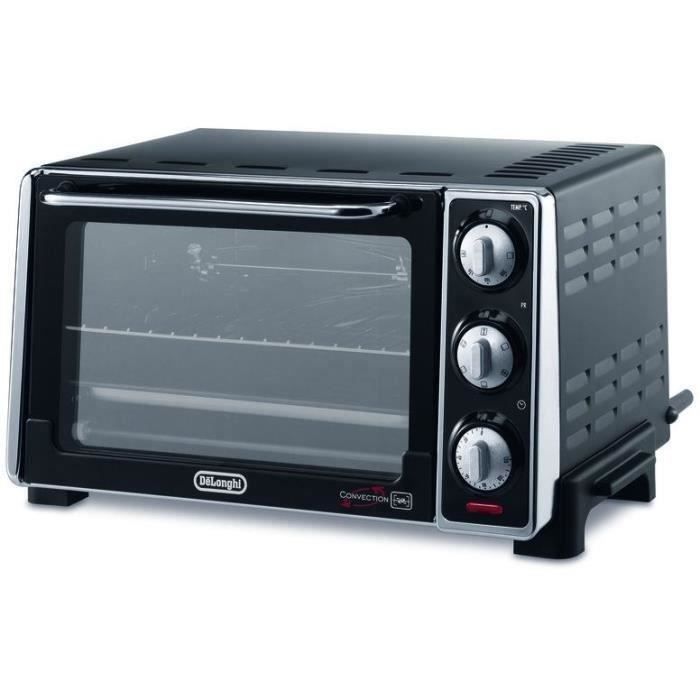 Mini horno - Con ventilador - DELONGHI - EO20792 - Negro - 20 L - 49 x 35 x 25,5 cm - 1300 W