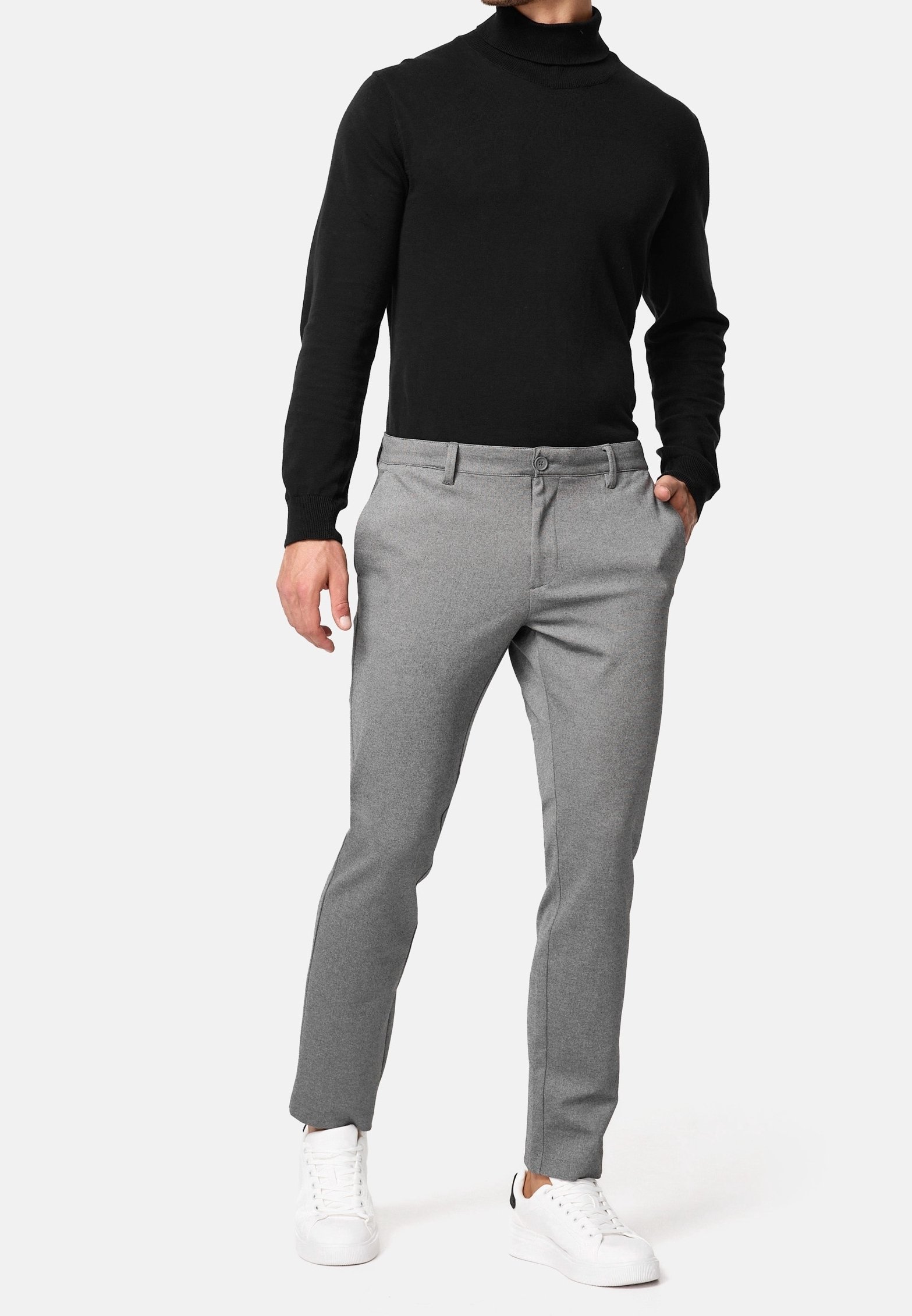 INDICODE JEANS Chino's - grijs