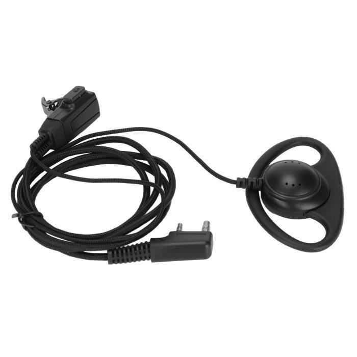 Sonew Oreillette radio bidirectionnelle Talkie Walkie Écouteur Antibruit Multifonctionnel 2 Voies Radio Casque pour Baofeng Talkie