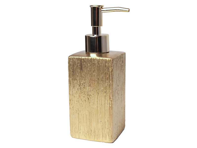 Dozownik do mydła ceramiczna Floss 360 ml złoty