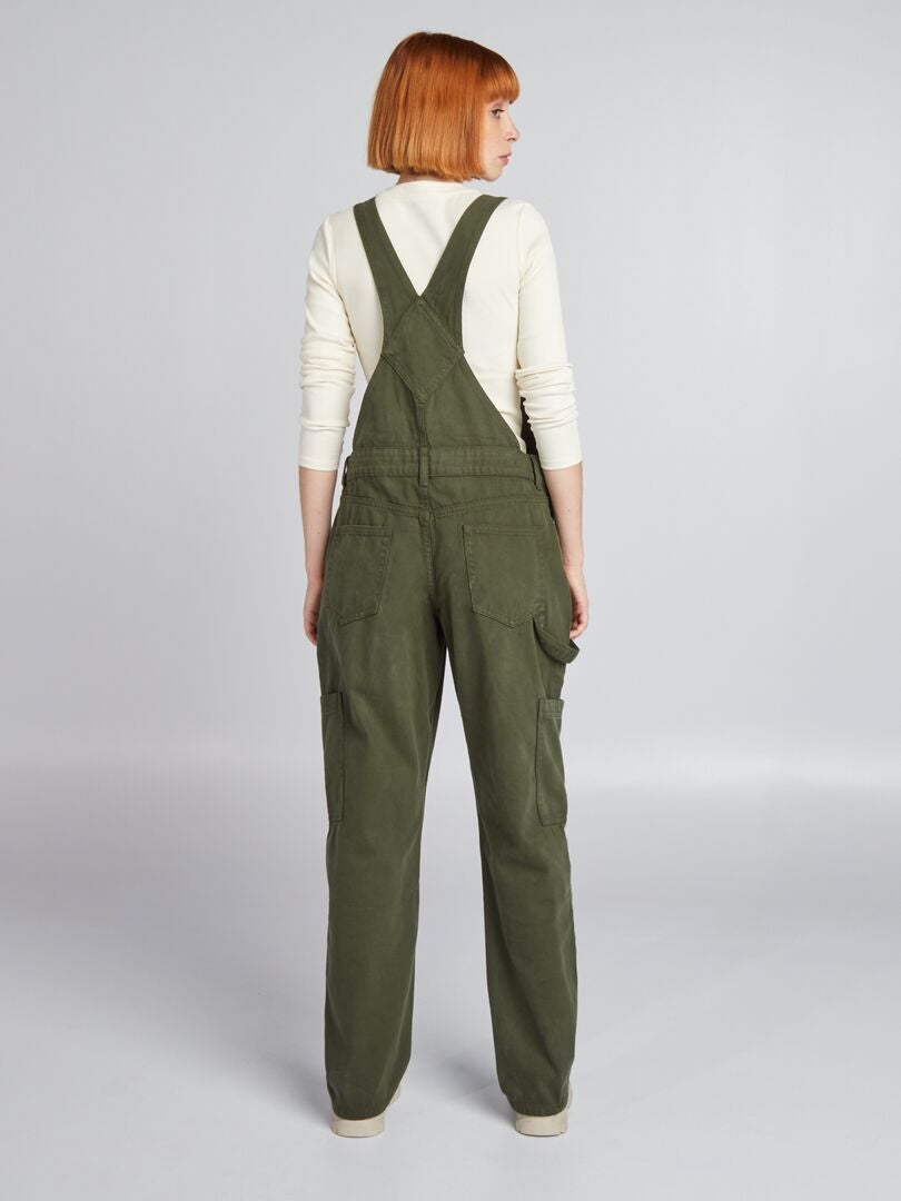 Peto con bolsillos con solapa - VERDE