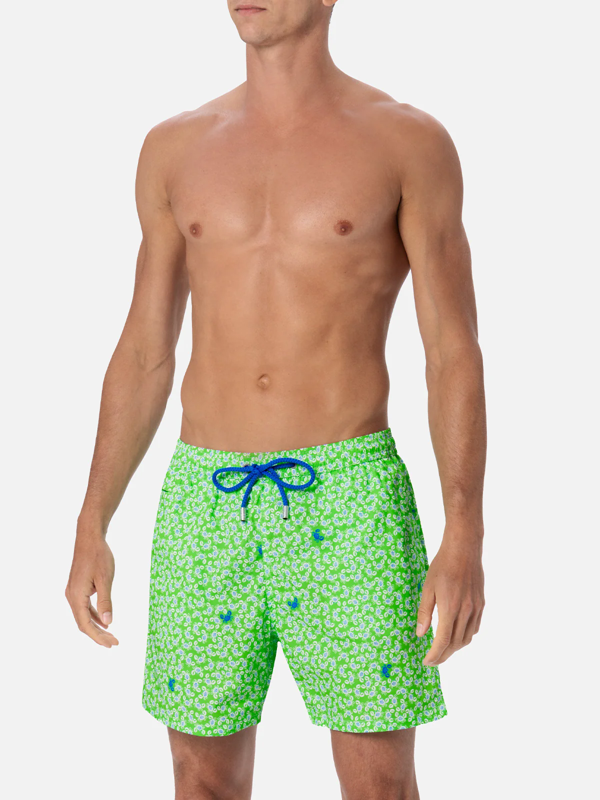Costume classico elasticizzato Comfort Light con stampa granchi