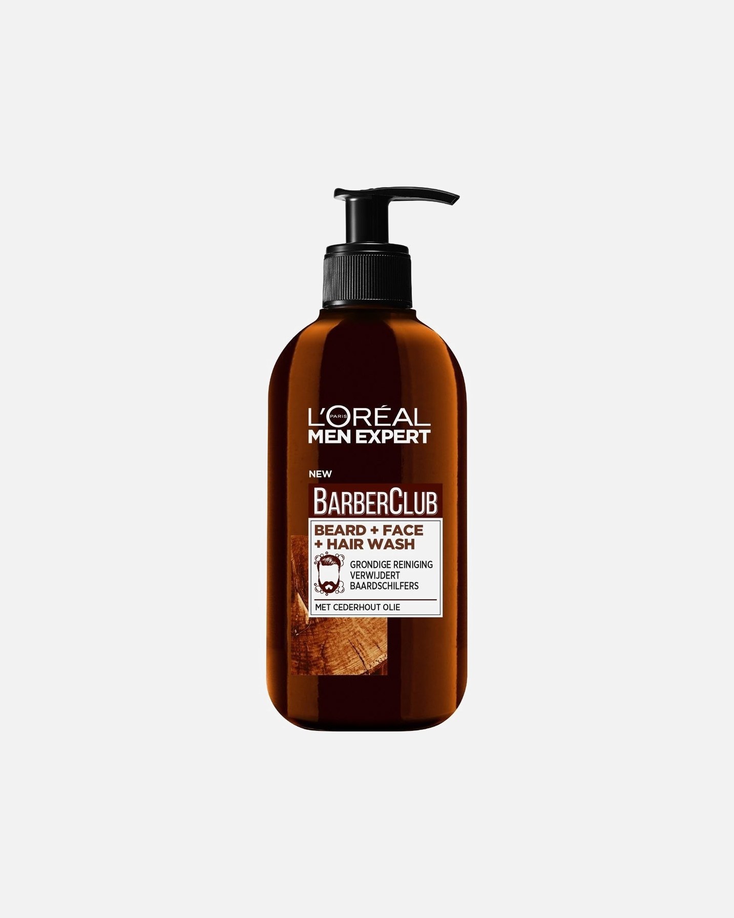 L'Oréal Men Expert BarberClub plaukų šampūnas – barzdos, veido ir plaukų prausiklis – 200 ml