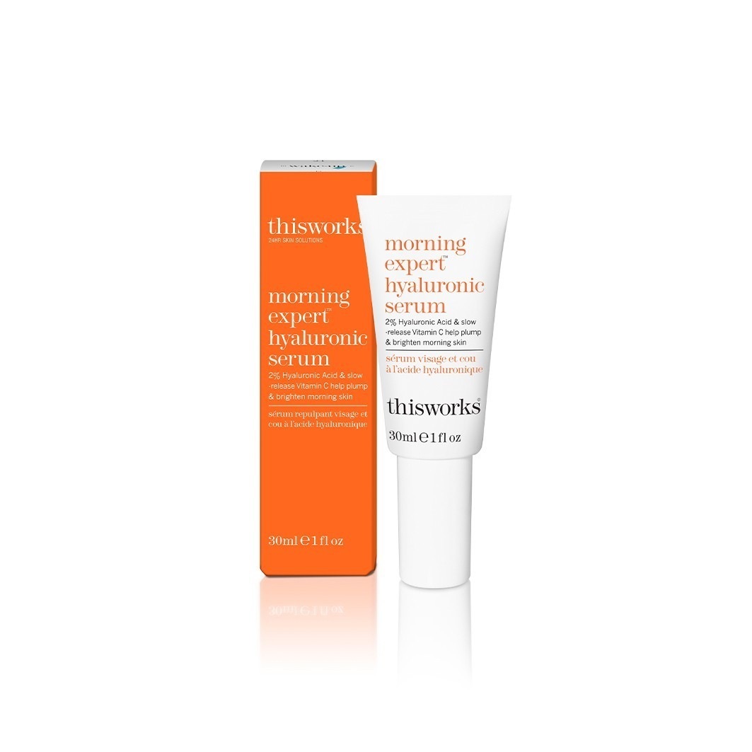 „This Works“ hialurono rūgšties serumas „Morning Expert“ hialurono rūgšties serumas – 30 ml