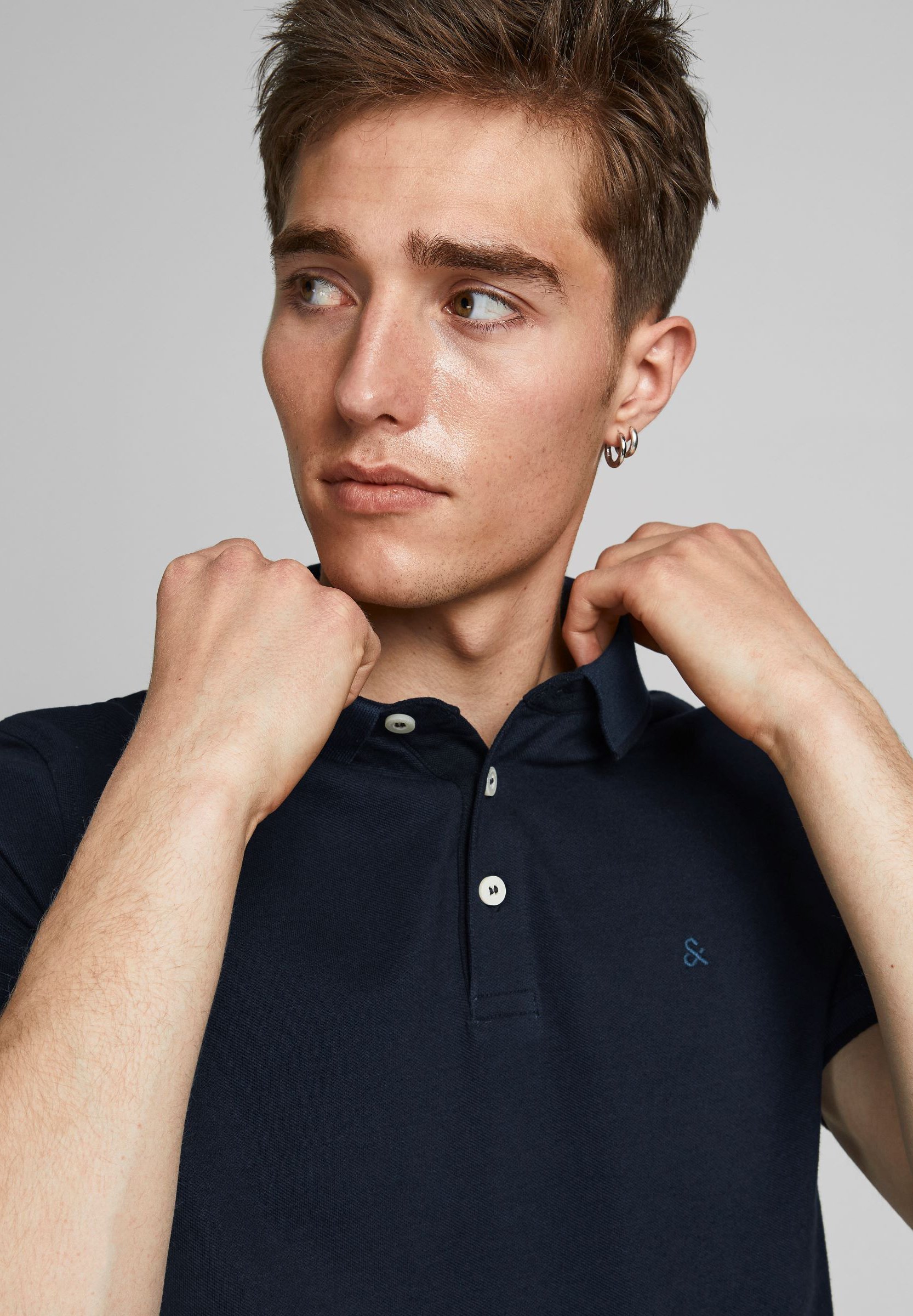 Jack & Jones JJEPAULOS SS NOOS - Poloshirt - donkerblauw