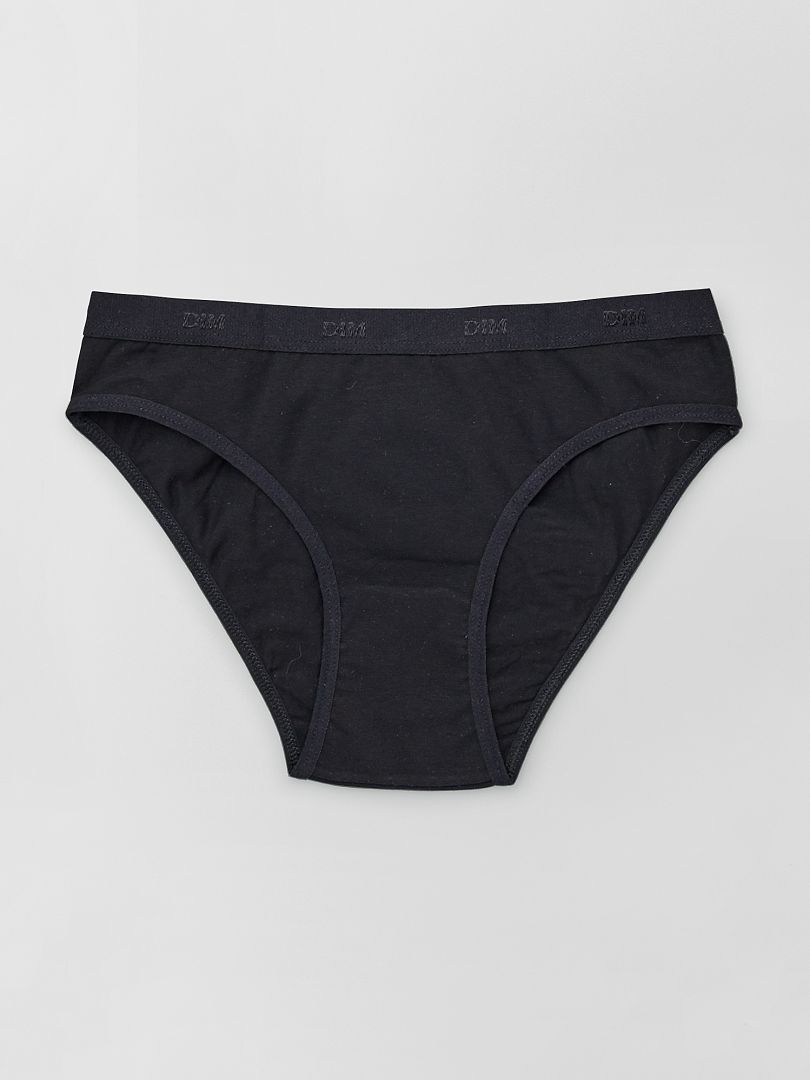 Zestaw 3 par majtek „Les Pockets” „DIM” – CZARNE