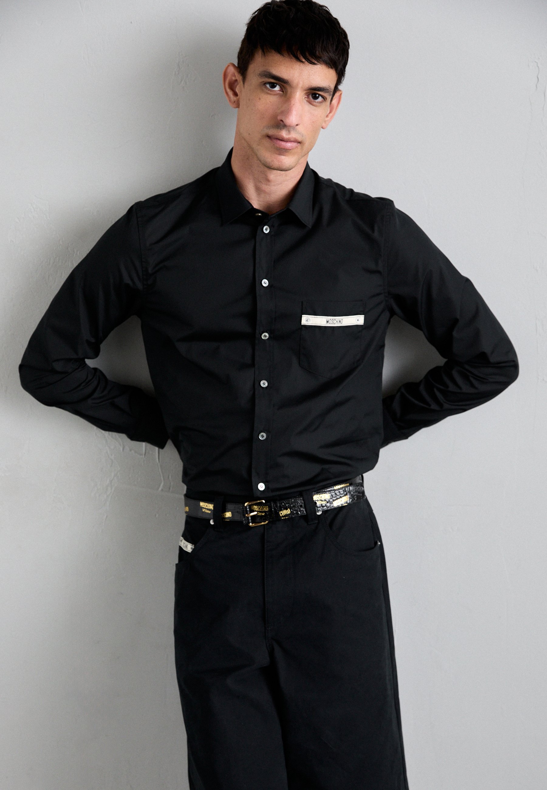 Chemise MOSCHINO TAPE noire