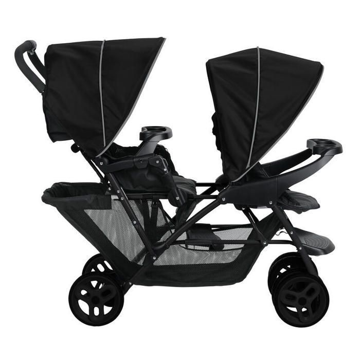 GRACO - Stadium Duo Dubbele Kinderwagen Zwart en Grijs