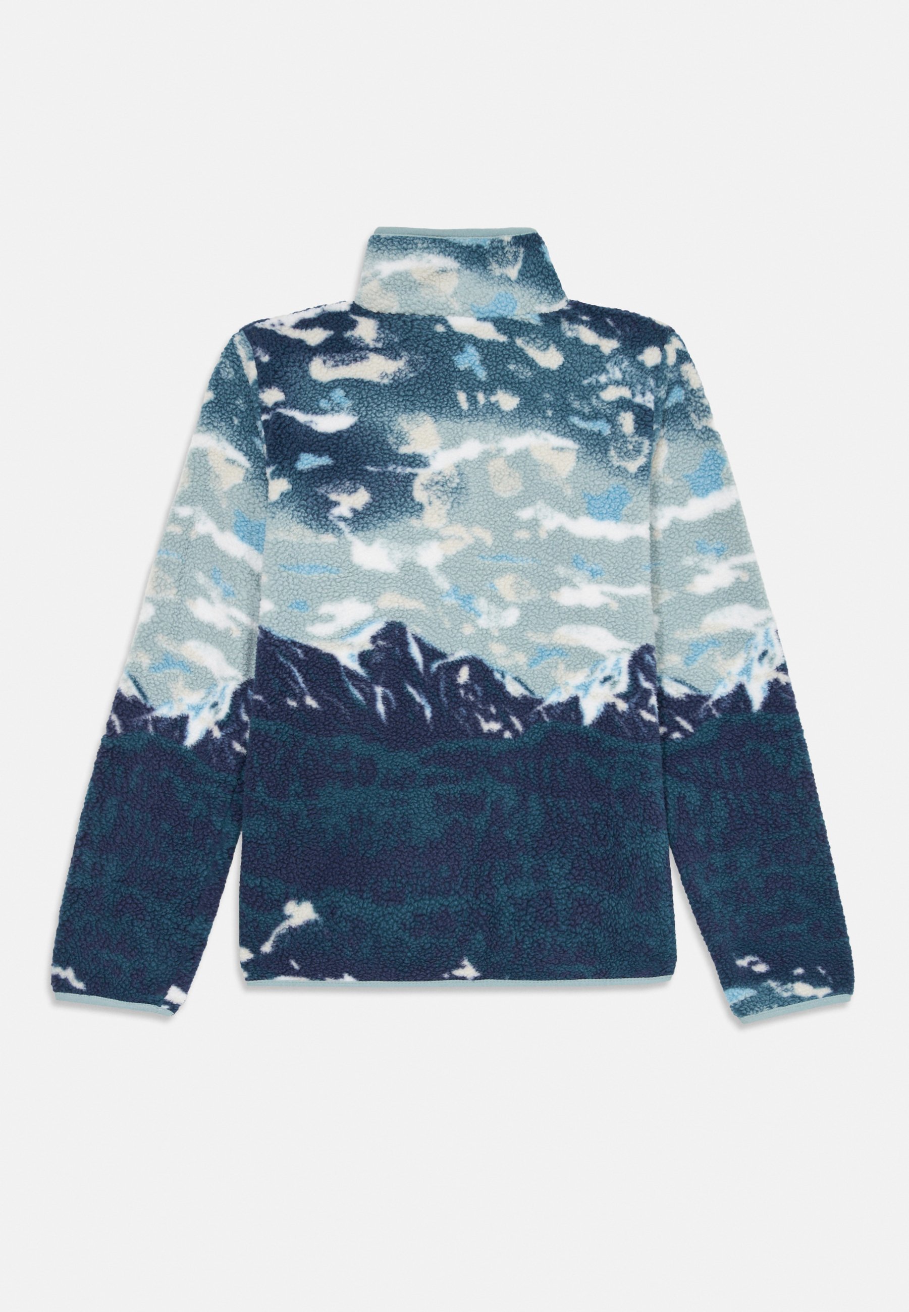 Columbia HELVETIA PRINTED HALF SNAP - Flīsa džemperis - sasmalcināti zils/mūžzils