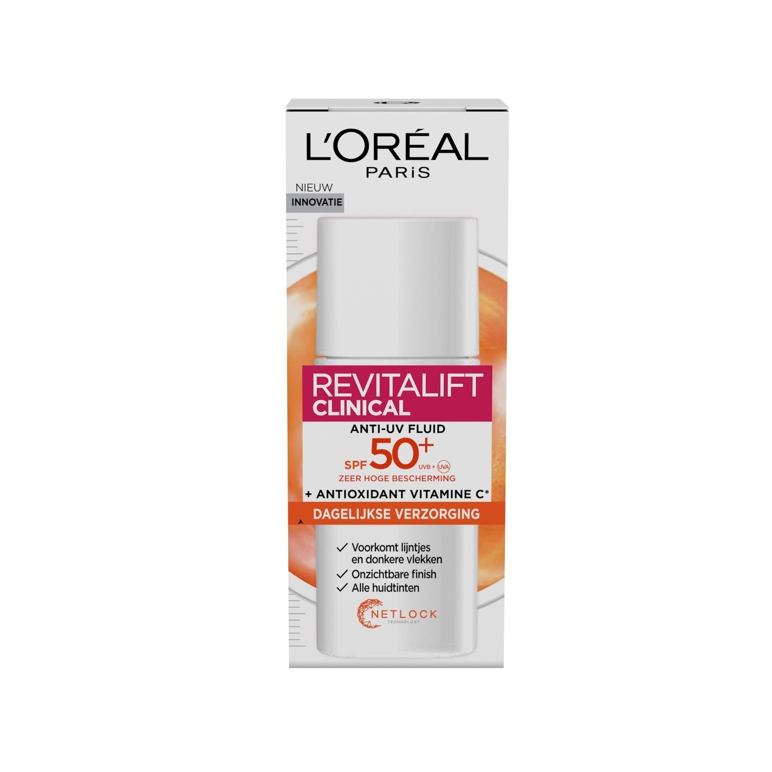 L'Oréal Paris Gesichtsfluid Revitalift Clinical Anti-UV fluid LSF 50 - 50 ml