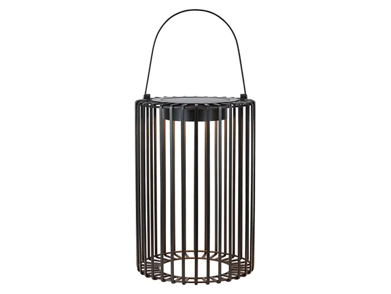 Lampa solarna Cavia LED ze ściemniaczem metalowa czarna