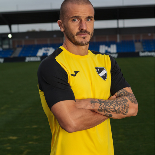 Camiseta Manga Corta Joma Academy Iv Amarillo Negro