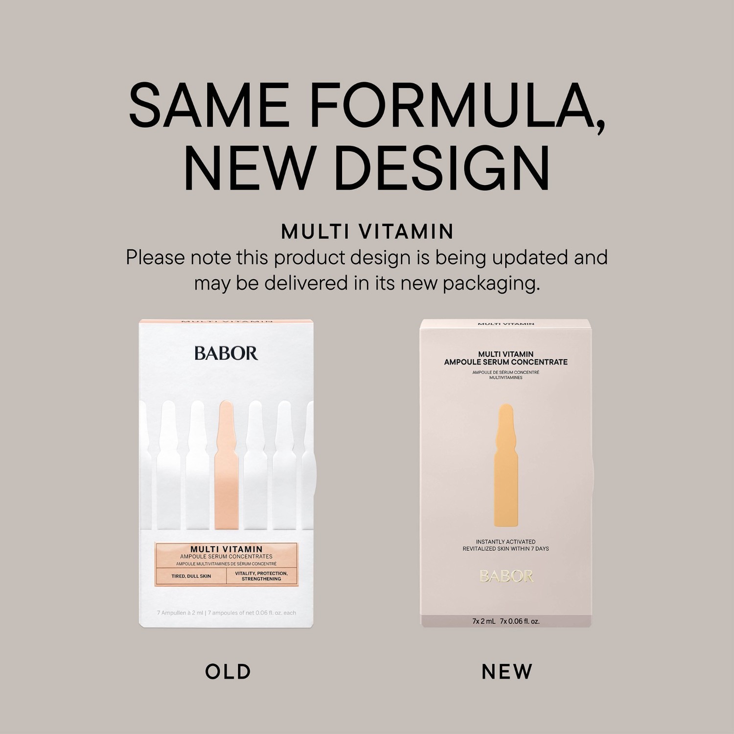 BABOR ampulni serum, koncentrat za ampule, multivitamin – 14 ml