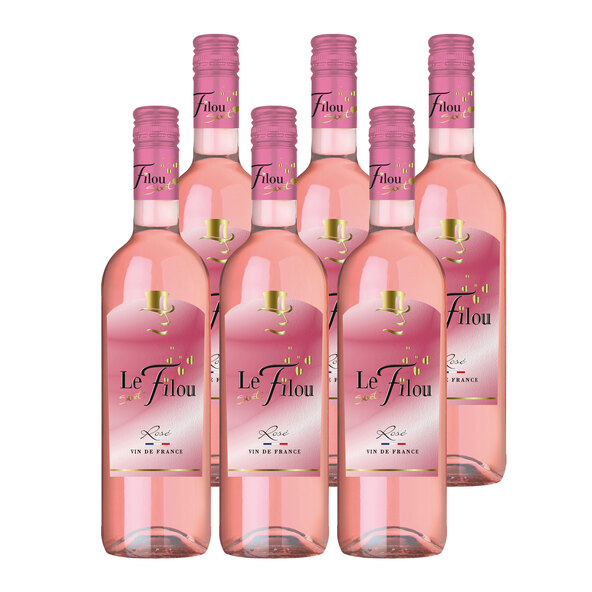 Rosé, 6 garrafas de 1,0 l