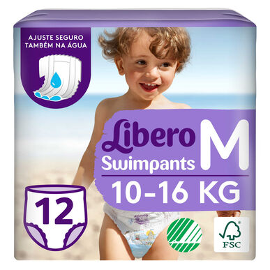 Vienkartiniai paplūdimio apatiniai Libero dydis M 10-16 kg 12 vnt. 12 vnt.