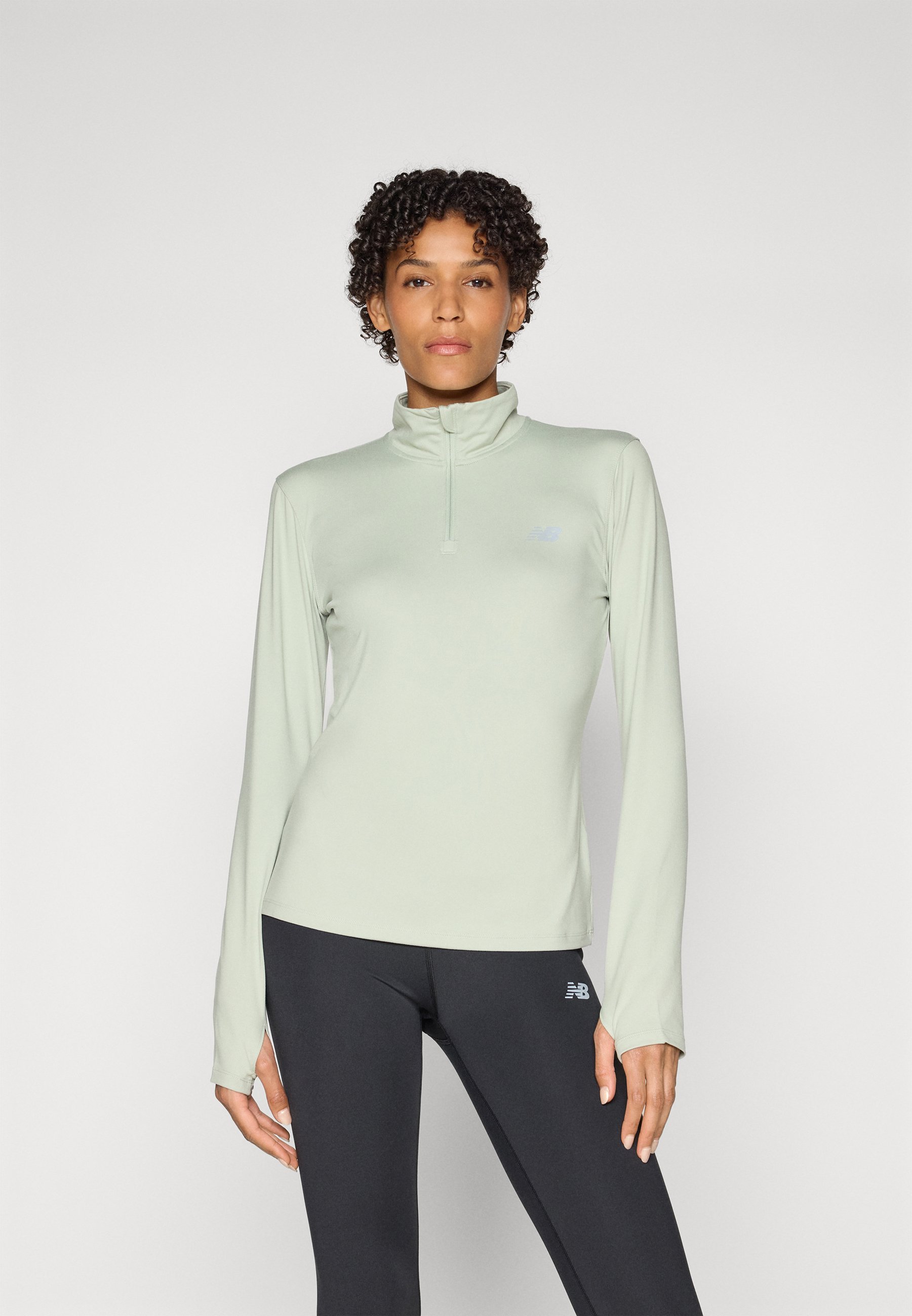 Maglia a maniche lunghe New Balance ESSENTIALS SPACE DYE QUARTER ZIP - con stampa serpente a giarrettiera