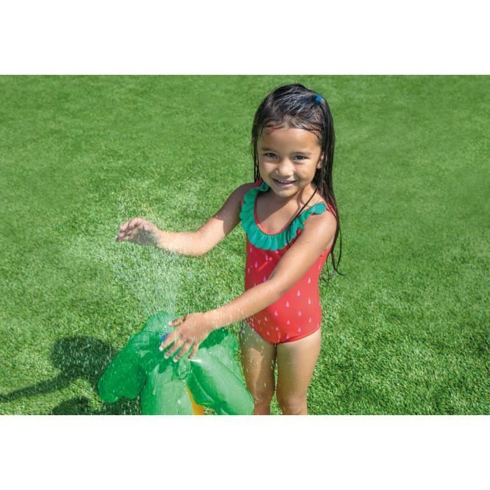 Inflatable Play Area - INTEX - Little Dino - 143 Liters - Ages 2+ - 191 x 152 x 58 cm - Includes: slide, fountain, inflatable dinosaur