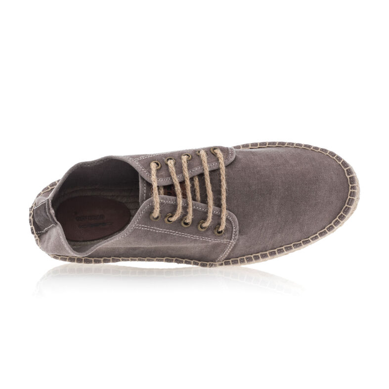 Espadrile gri pentru bărbați cu talpă din frânghie