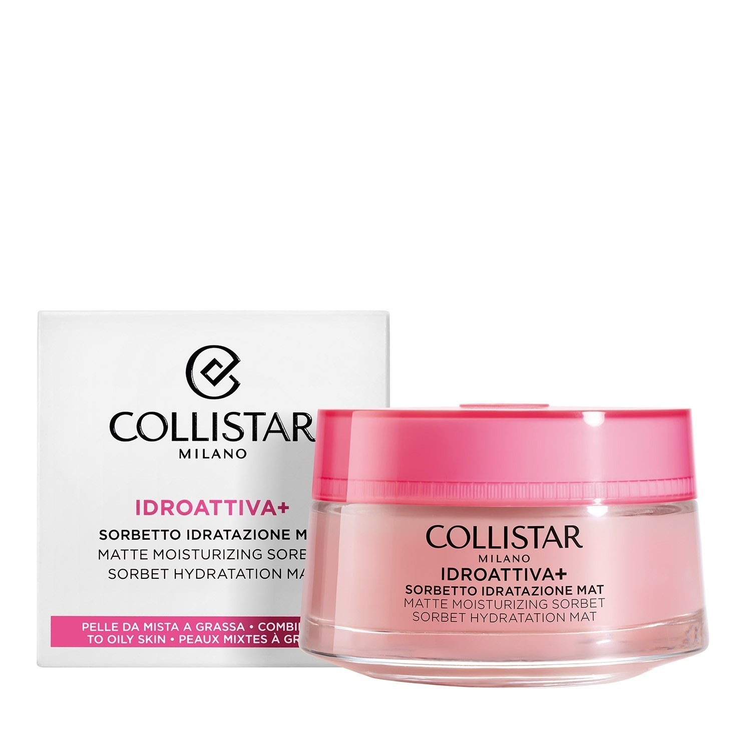 Collistar IDROATTIVA+ Matte Moisturizing Sorbet veido kremas – 15 ml