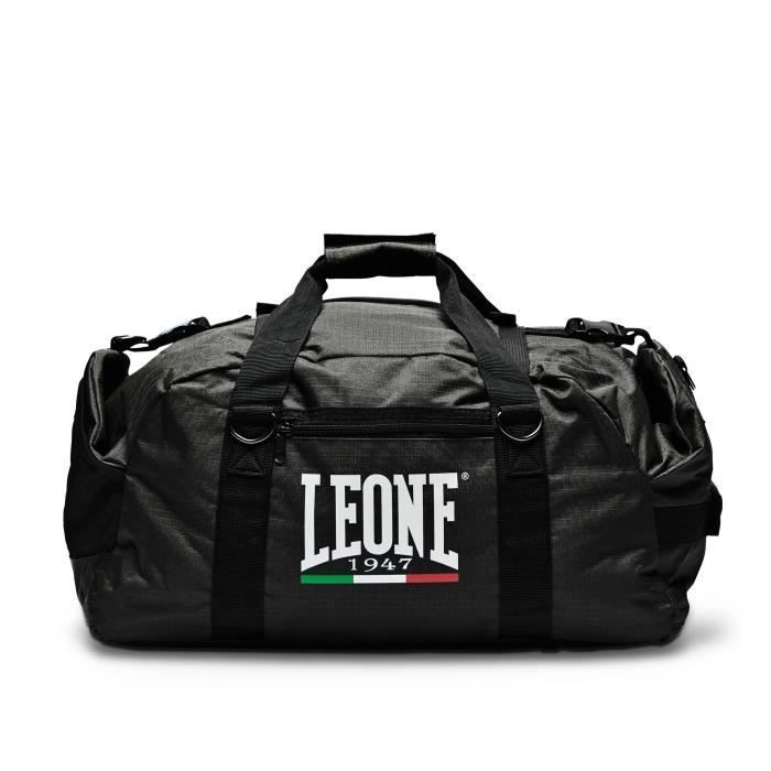 LEONE 1947 2-in-1 sporttas/rugzak 70L - Unisex zwarte rugzak