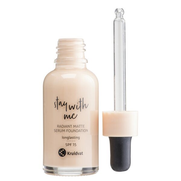 Kruidvat Stay With Me 012 C Fair Blush Radiant Matte Serum Foundation 30 ml