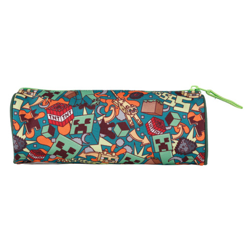  Estuche Escolar Minecraft Crazy Redondo