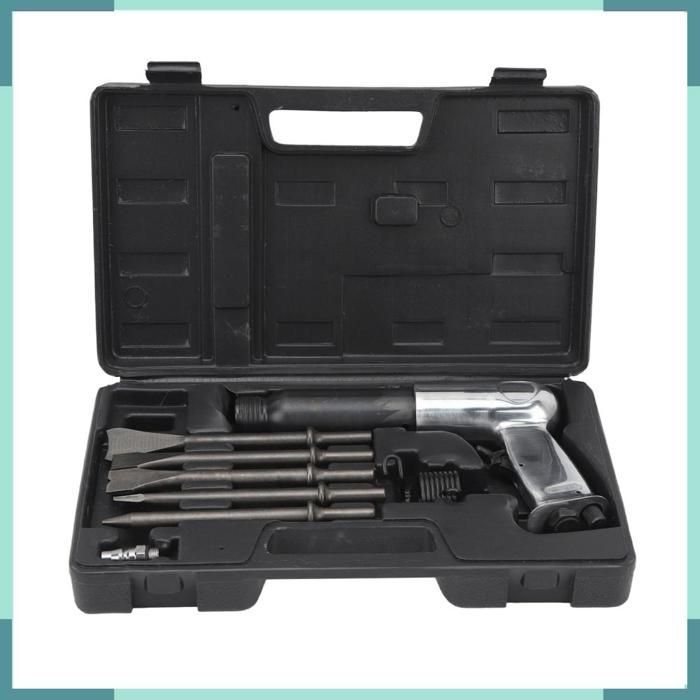 VBESTLIFE Kit Marteau-piqueur Pneumatique Multifonctionnel pour Réparation Auto, Retrait de Rouille, de 250 mm de long