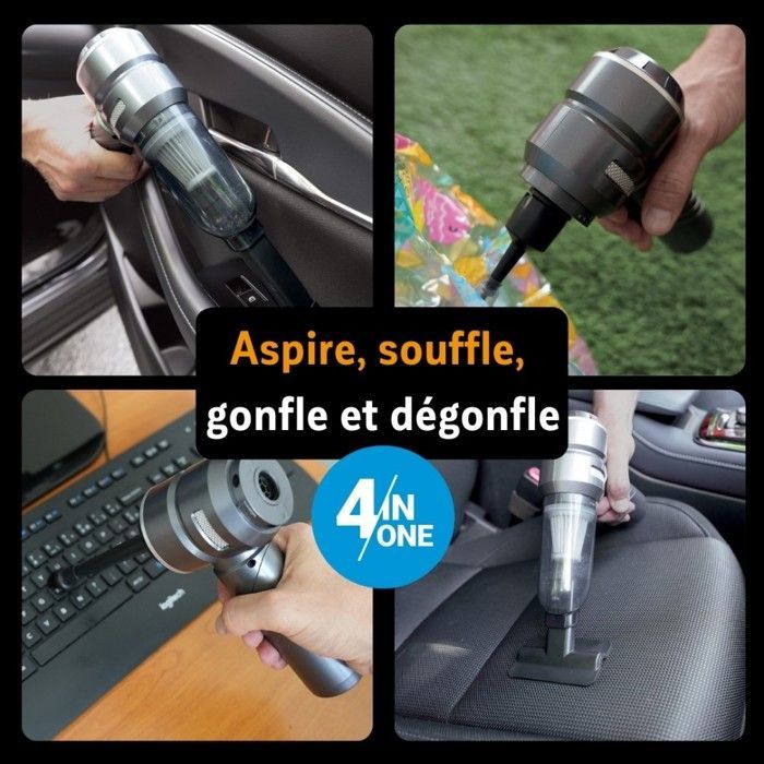 Car Care | Aspirateur et souffleur à main sans fil 4 en 1 nomade et pliable POWERVAC