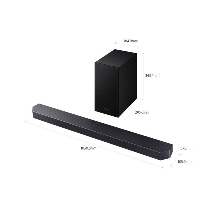 Barra de sonido - SAMSUNG - HW-Q600F/ZF - 3.1.2 canales - Dolby Atmos inalámbrico - HDMI eARC