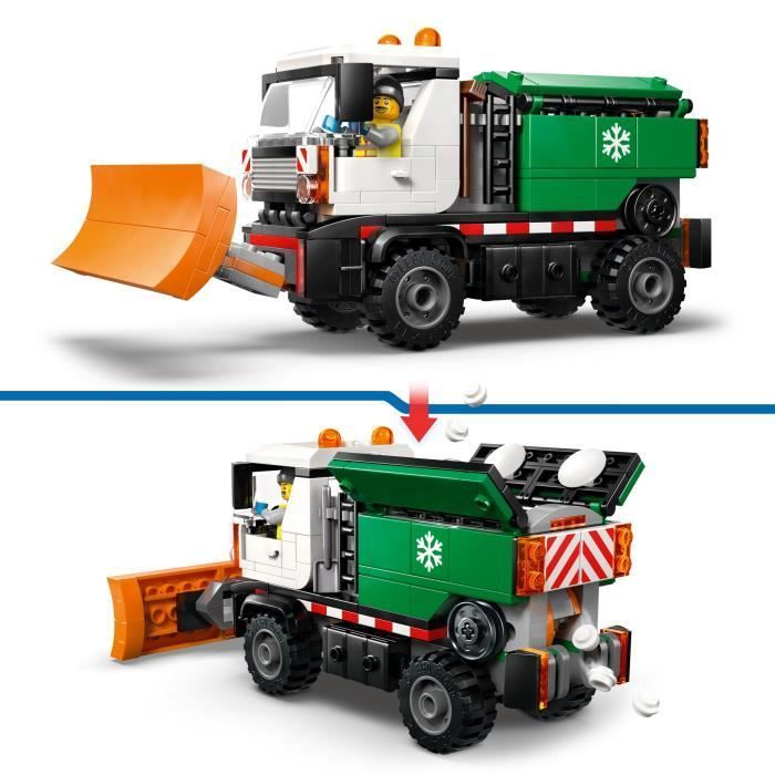 LEGO City 60490 Snowplow - Construction Toy for Ages 6+ - Gift for Boys or Girls