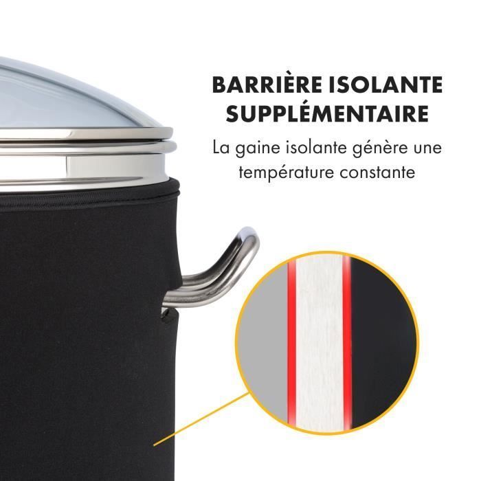 Kit de elaboración de cerveza - Klarstein Mundschenk XXL - Funda aislante para depósito de 50 litros
