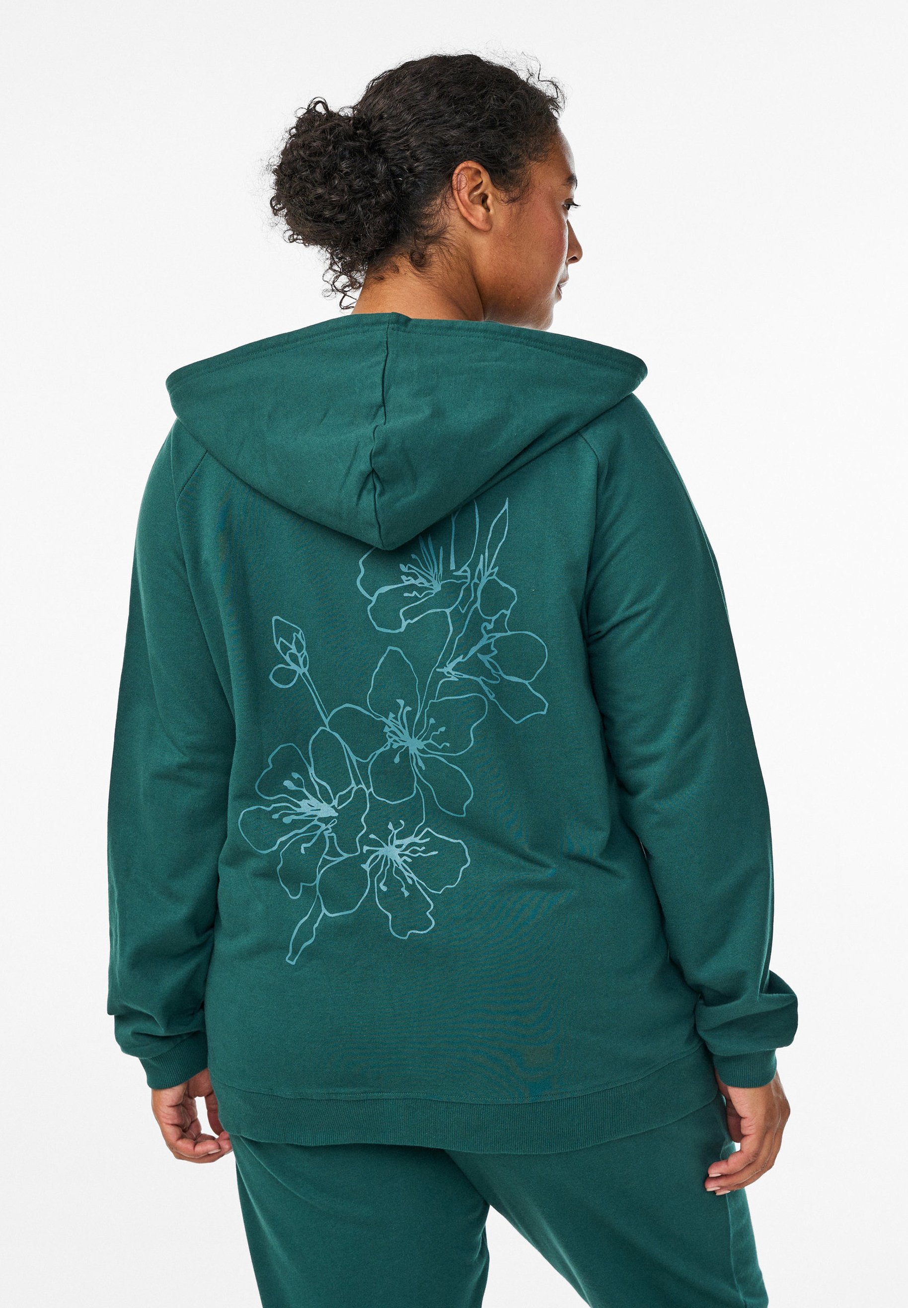 Zizzi Zip-up sweatshirt - June bug
