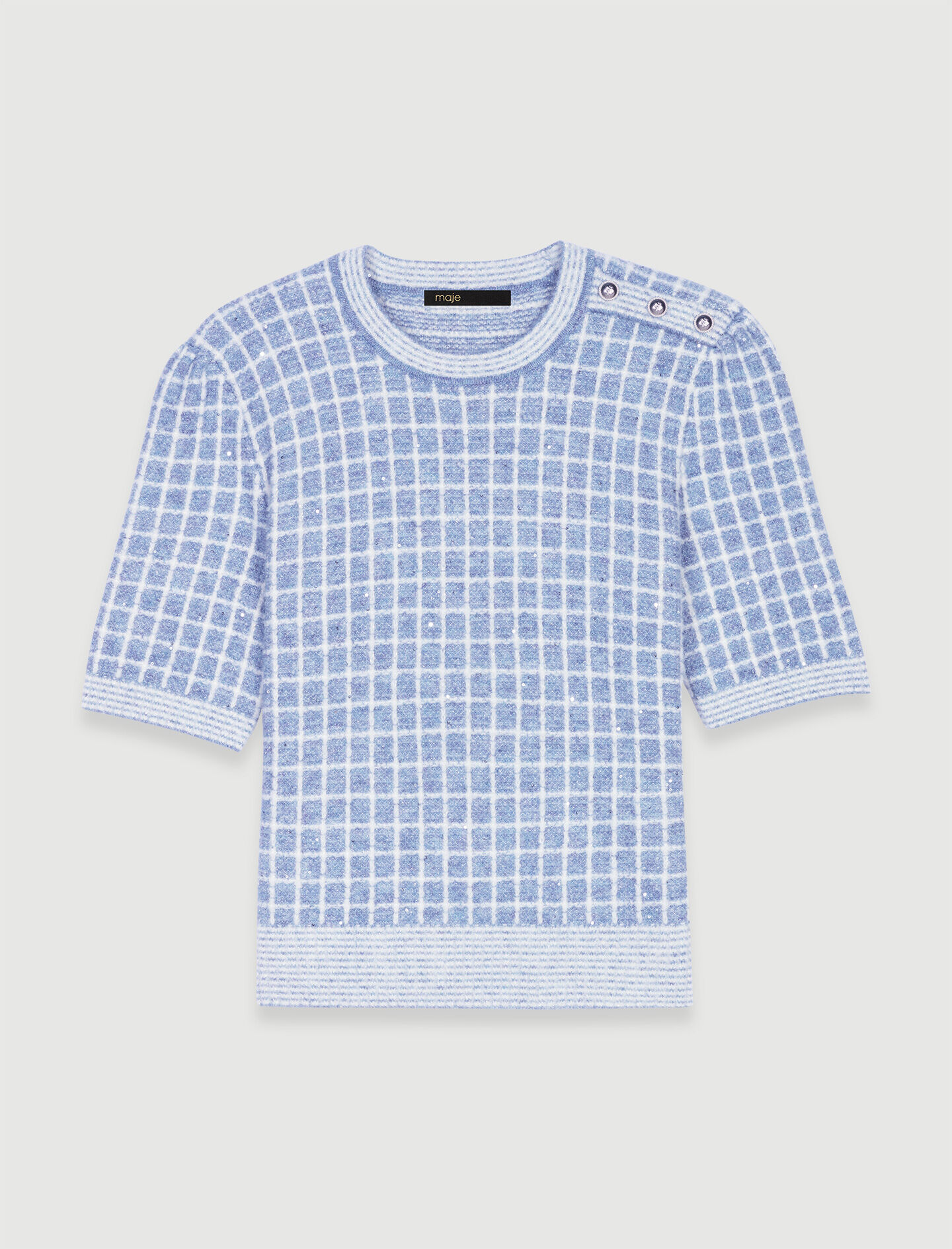 Geruite trui - Blauw