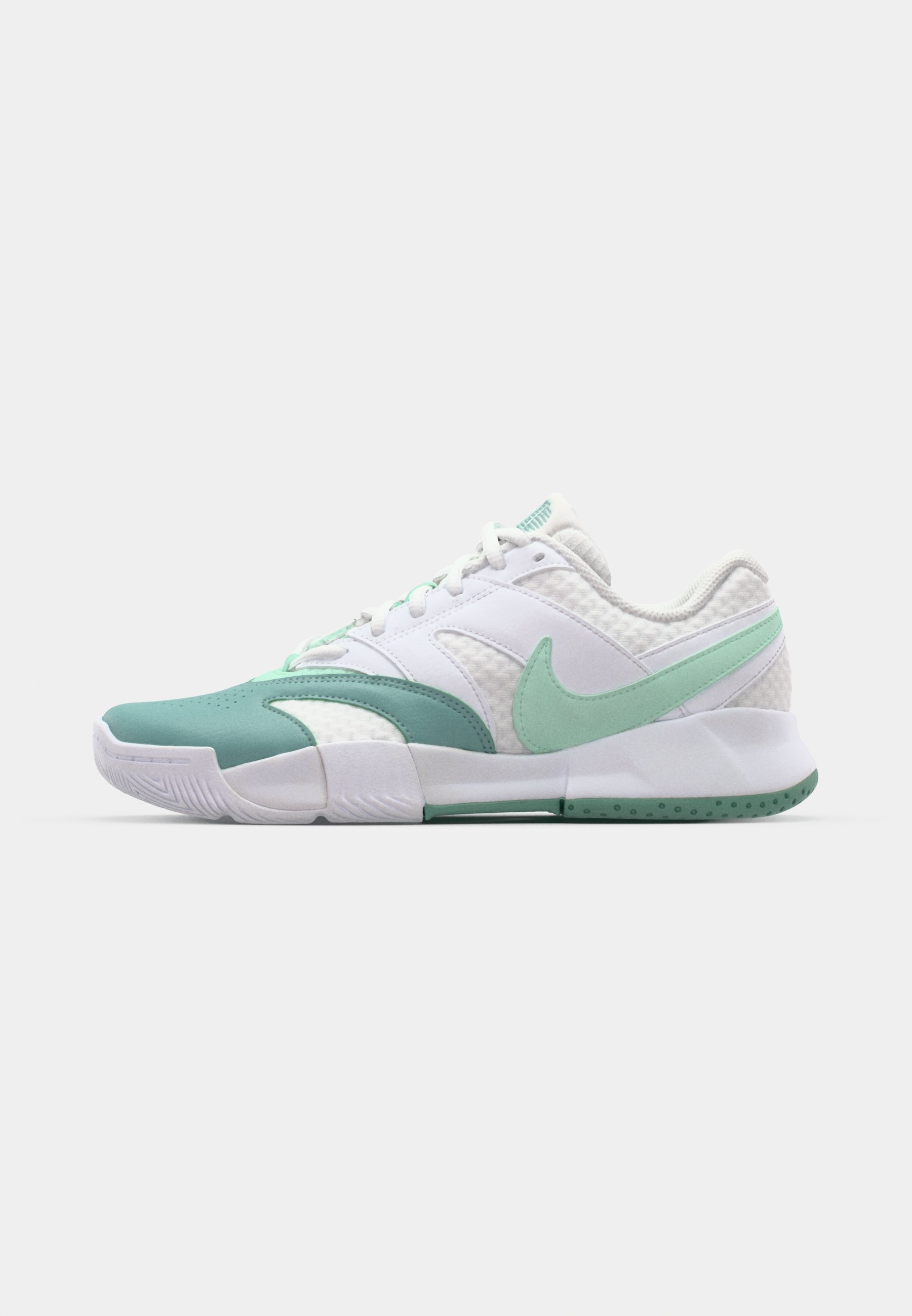 Nike Performance COURT LITE 4 - Multicourt-Tennisschuhe - weiß/mintfarbener Schaumstoff/Cannon