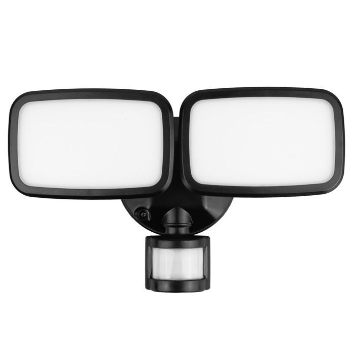 Applique murale LED - MACLEAN - MCE524 B - 20W 1500lm - Capteur PIR 5–12m 180° - IP65 4000K
