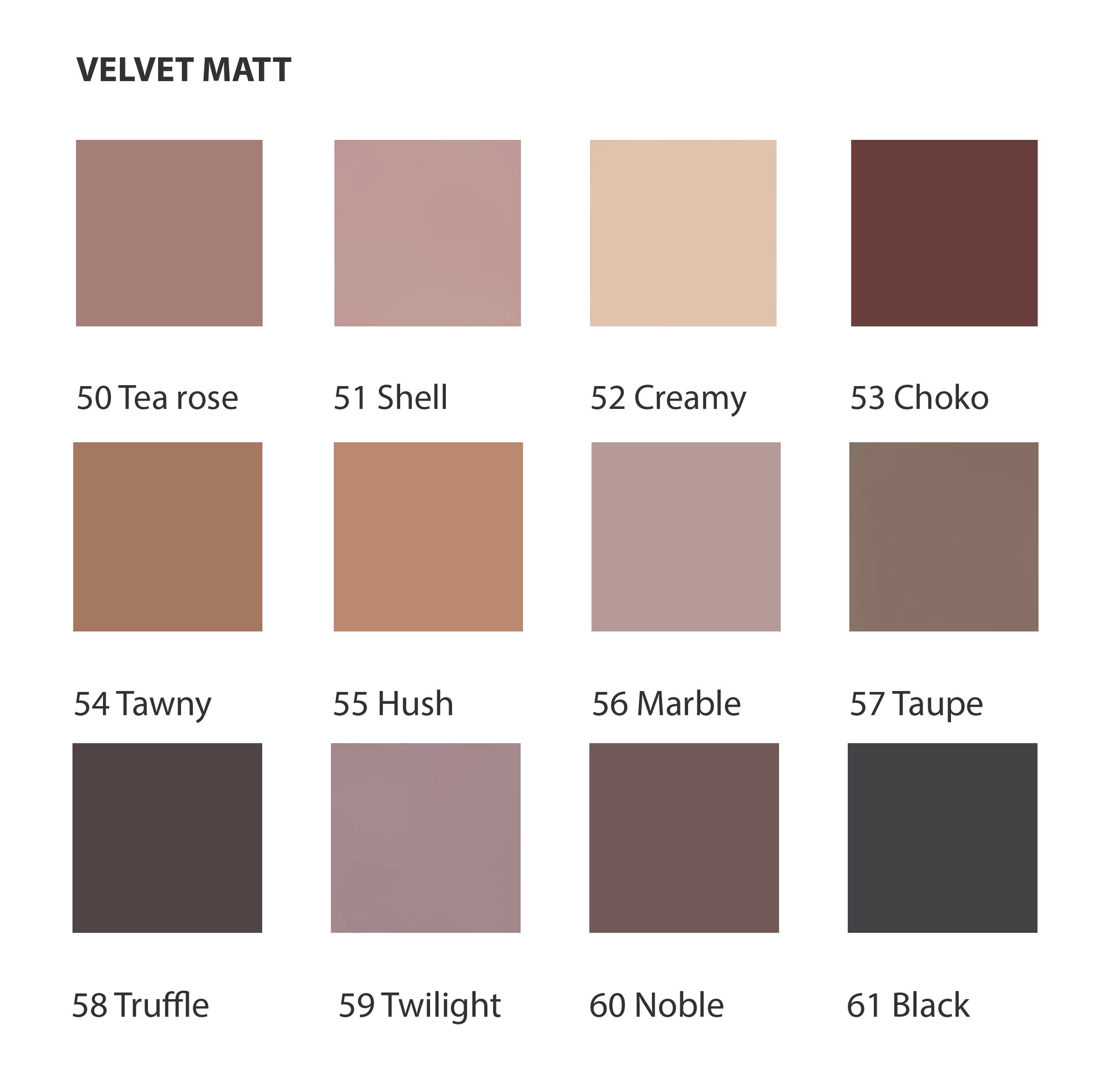 Hebe Professional Velvet Matt senčilo za oči
