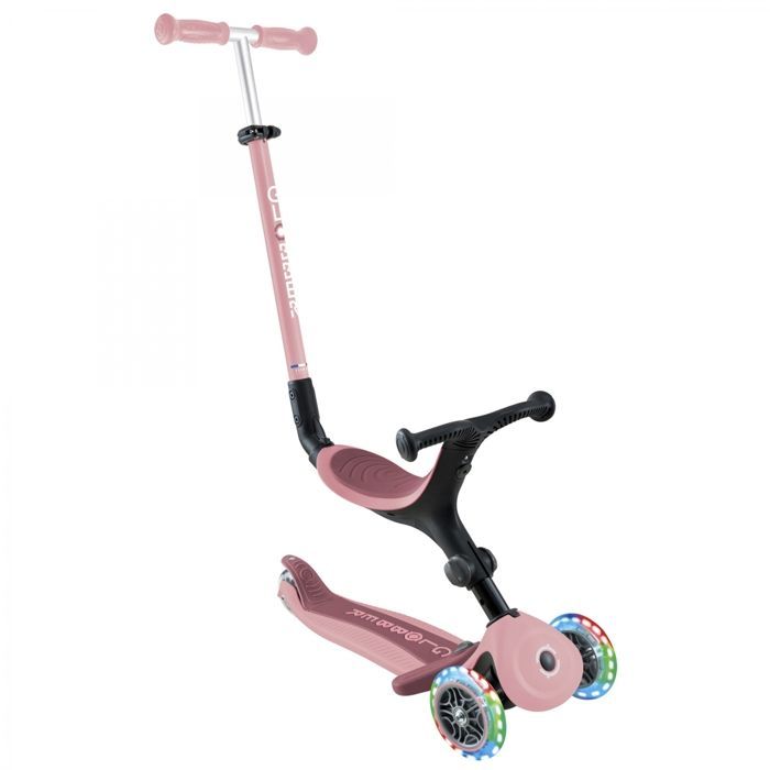 Globber - GO-UP ACTIVE LIGHTS Monopattino evolutivo - Rosa pastello