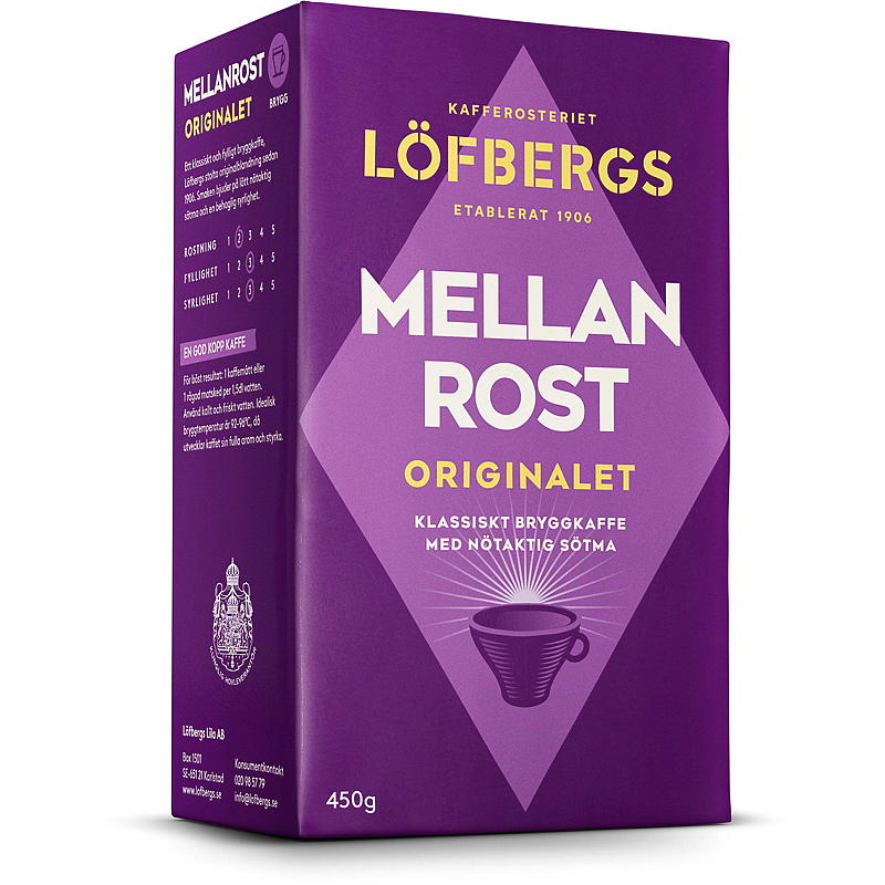 Löfbergs Kaffe 450 g filtermalet Medium Roast Löfbergs
