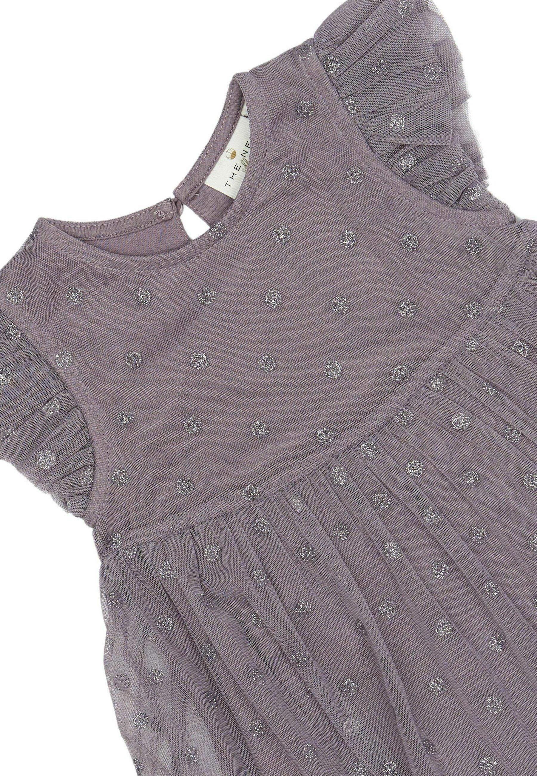Das Kleid zum Tag der neuen Geschwister - grauer Kamm