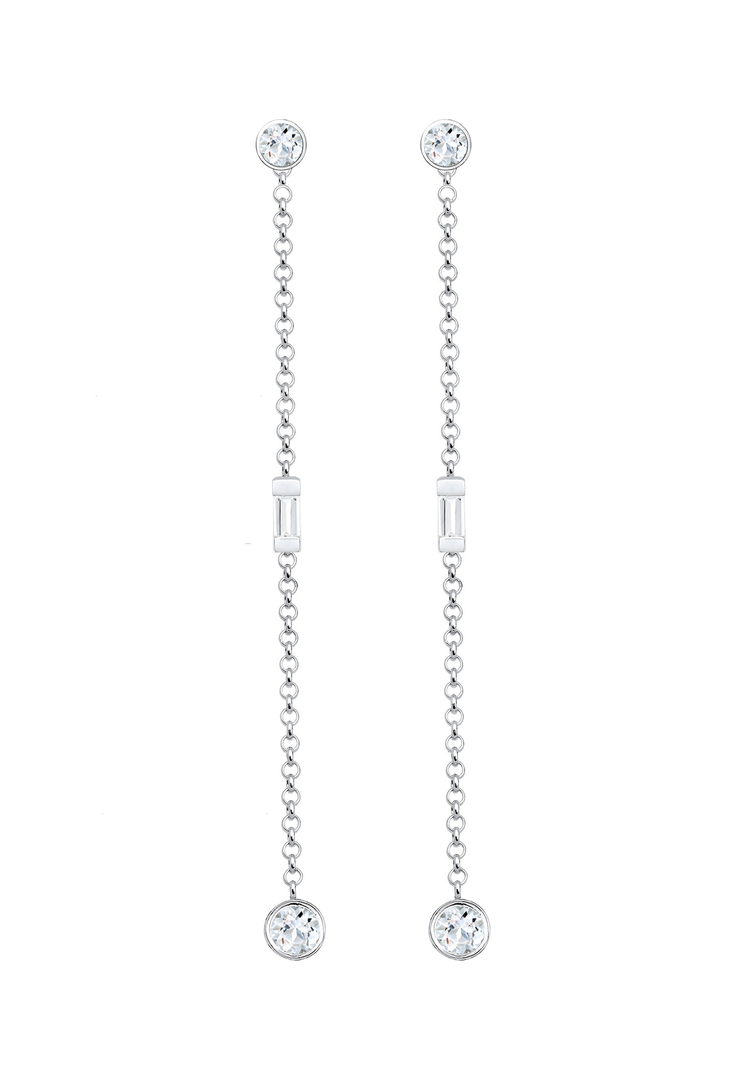 Elli PREMIUM Femme Chaîne à l'Allure Moderne avec une Pierre Topaze en Argent Sterling 925