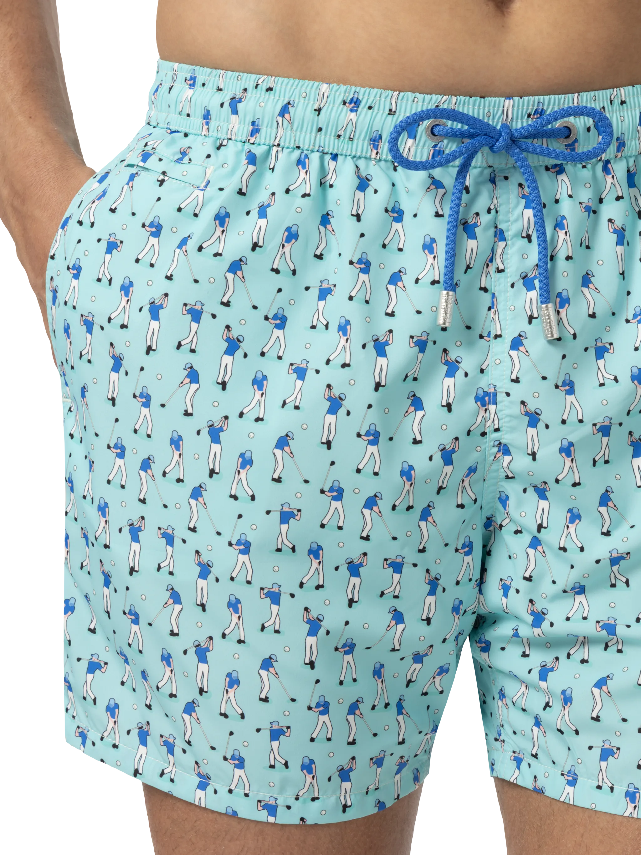 Zwemkleding van lichtgewicht stof met golferprint