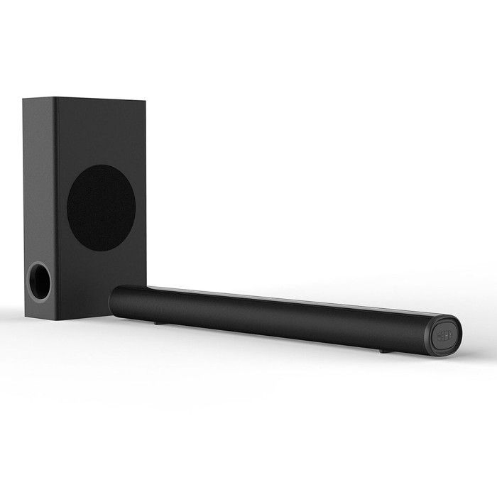 Soundbar Muse M-1880 SBT 2.1 per TV, subwoofer da 200 W, connessione wireless Bluetooth, HDMI, ottico, USB.