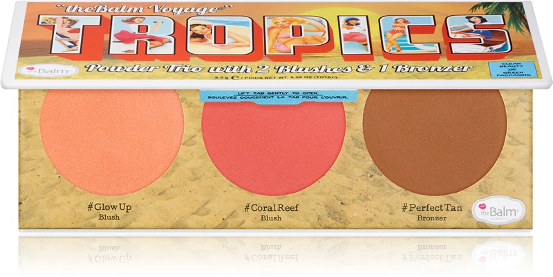 theBalm Voyage Tropics bronzeris un roze