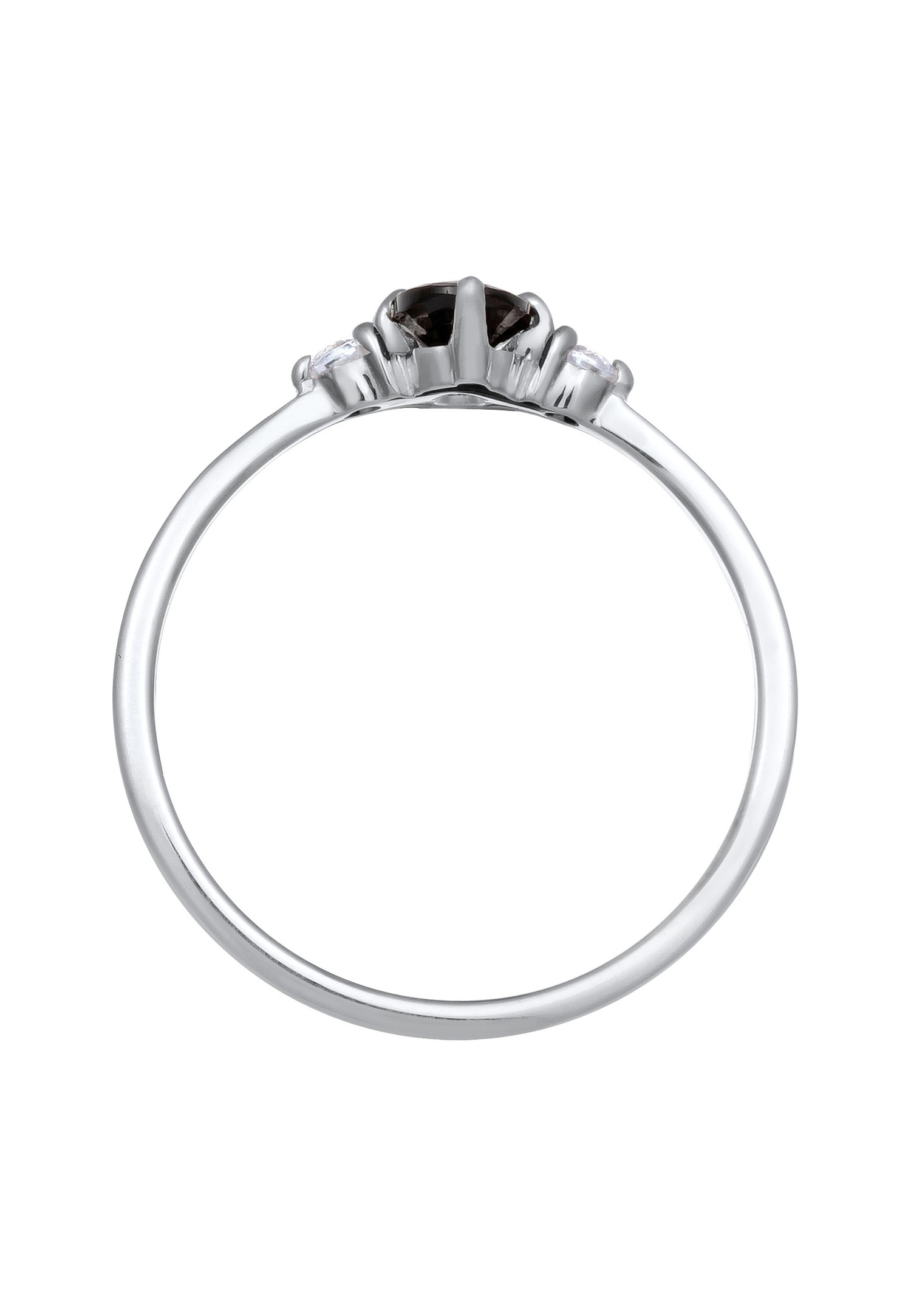Elli Femmes Bague de fiançailles ovale avec Cristaux de Zirconium en Argent Sterling 925
