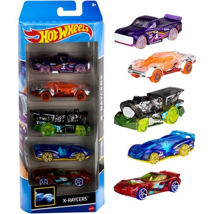 Coffret de 5 voitures Hot Wheels - Modèle aléatoire - 400+ modèles - 15 thématiques 1806