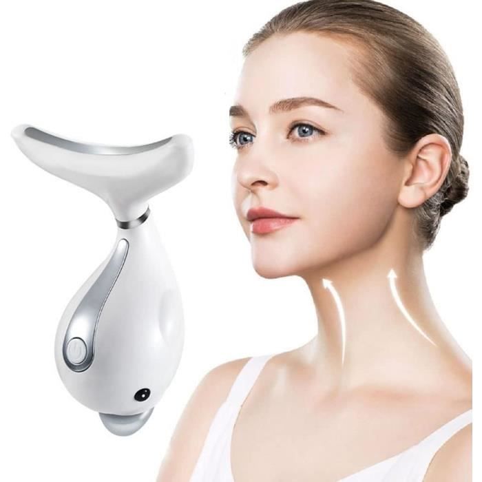 Dispositivo de masaje ZGEER - Reductor de papada y antiarrugas para rostro, cuello y ojos - Para todo tipo de piel