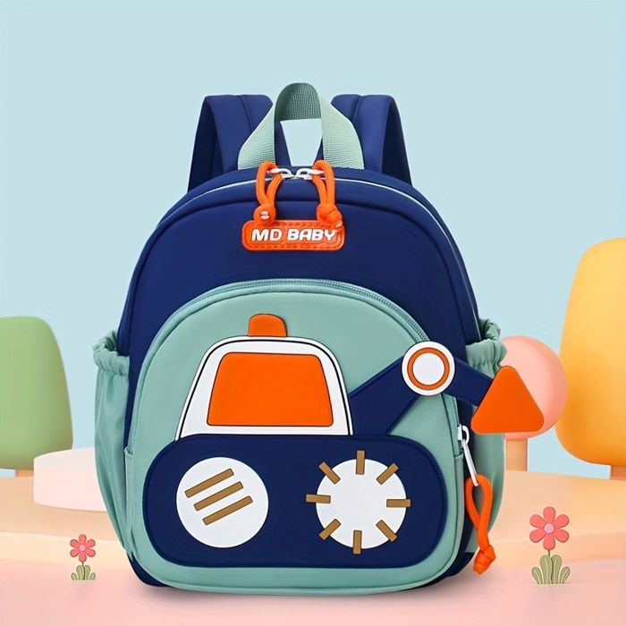 Mochila preescolar Funmoon - Azul oscuro - Ligera - Bonita - Elegante - Para niños y niñas - Estilo princesa