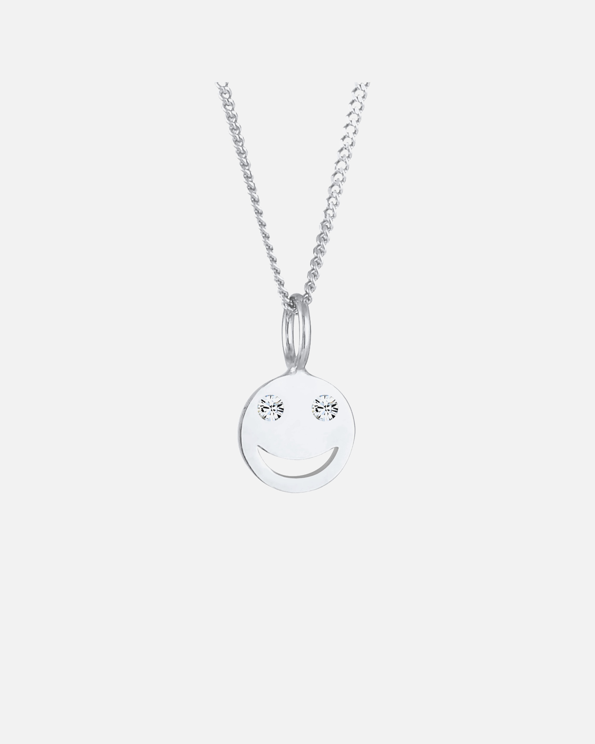Elli Femmes avec pendentif Smiling et cristaux en argent sterling 925